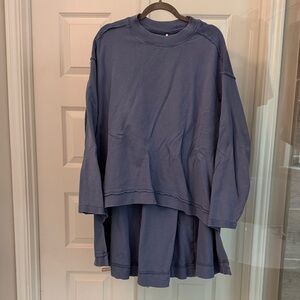 Free People Blue Layered Sweater